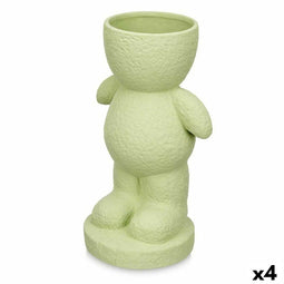 Decoratieve figuren Oranje Dolomite 19 x 31 x 15 cm (4 Stuks) Vaas