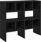 vidaXL - Schoenenrekken - 2 - st - stapelbaar - 89,5x30x40 - cm - zwart - eikenkleurig