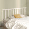 vidaXL - Hoofdbord - 206x4x100 cm - massief grenenhout - wit