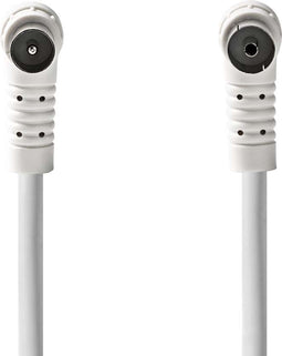 Nedis Coaxkabel - Coax Male naar Coax Female - 120 dB - 3.00 m - Wit