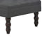 vidaXL - Kruk - 60x60x36 - cm - polyester - donkergrijs