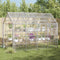 vidaXL - Plantenafdekking - met - zeilringen - 3x5 - m - PVC