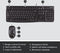 Keyboard and Mouse Logitech Desktop MK120 USB Black Italian