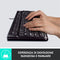 Keyboard and Mouse Logitech Desktop MK120 USB Black Italian