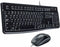 Keyboard and Optical Mouse Logitech 920-002550 USB Black Spanish Qwerty