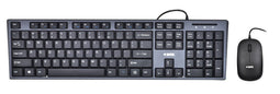 Keyboard + mouse Set IBOX IKMS606 (USB 2.0; (US); black color; Optical; 800 DPI)