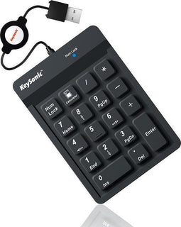 KeySonic ACK 118 BK Nummeriek toetsenbord USB