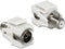 Keystone module F (v) - Coax IEC (v) verzonken aansluiting / wit