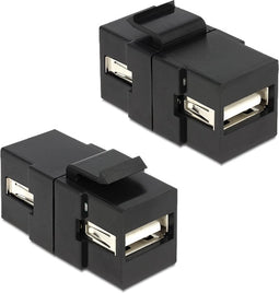Keystone USB2.0 - USB-A module zwart