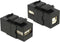 Keystone USB2.0 - USB-A - USB-B module zwart