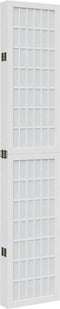 vidaXL - Kamerscherm - met - 6 - panelen - massief - paulowniahout - wit