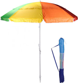 Probeach parasol uv protection-220 cm -multi color