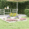 vidaXL - Plantenbak - 112x112x27 - cm - massief - grenenhout - wit
