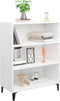 vidaXL - Dressoir - 69,5x32,5x90 - cm - bewerkt - hout - hoogglans - wit