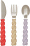 OYOY Mellow Bestekset - Set van 3 - Lavender/Vanilla/Cherry Red