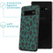 iMoshion Hoesje Geschikt voor Samsung Galaxy S10 Hoesje Siliconen - iMoshion Design hoesje - Zwart / Meerkleurig / Groen / Green Leopard
