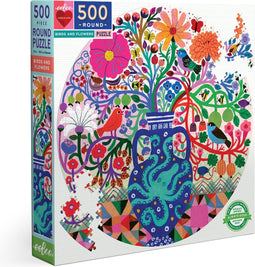 Puzzel eeboo birds and flowers 500st