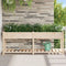 vidaXL - Tuinplanter - met - Plank - 203x53x76 - cm - Massief - Hout - Vuren