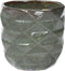 PTMD Lotte Bloempot Diamant - H52 x Ø53 cm - Set van 4 - Keramiek - Groen