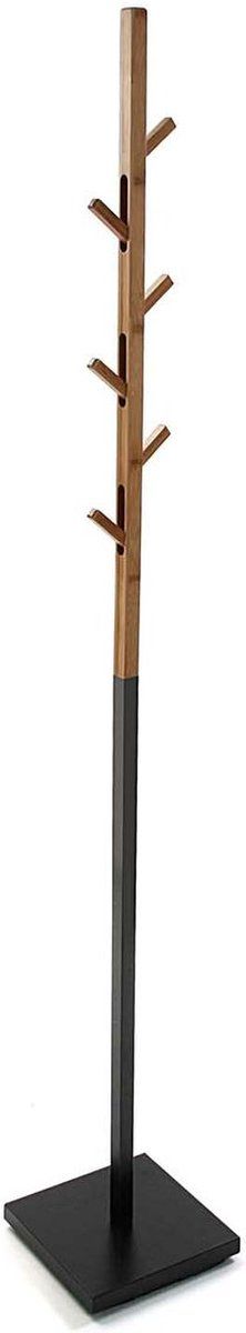 Klädhängare Versa Berlin Zwart Metaal Bamboe Escandinavo/Nórdico 25 x 176 x 25 cm