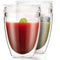 Set van 2 BODUM bekers - Pavina To Go - Dubbelwandig plastic - Luchtdicht deksel - 30 cl - Transp...