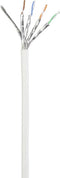 Renkforce RF-5043916 RJ45 Netwerkkabel, patchkabel CAT 6A S/FTP 0.25 m Wit Snagless, Vlambestendig 1 stuk(s)