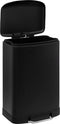 5Five Afvalemmer Ariane - Metaal 50L - Zwart
