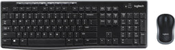Logitech MK270 - Draadloos Toetsenbord en Muis Combo - QWERTY - Zwart