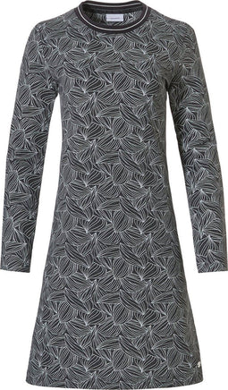 Pastunette nachthemd - 10202-161-3 - sportieve bies - donkergrijs - maat 44 (XXL)