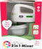 Basic Mijn Eerste 2 in 1 Mixer - Speelgoedeten & -drinken - Wit/groen - vanaf 3 jaar