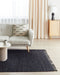 SINANKOY - Laagpolig tapijt - Zwart - 160 x 230 cm - Jute