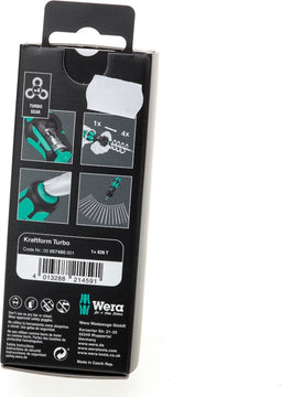 Wera 05057480001 Kraftform Turbo Handbithouder - Rapidaptor snelwisselfunctie