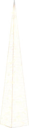 vidaXL - Kerstverlichtingskegel - met - 60 - warmwitte - LED's - 120 - cm - acryl
