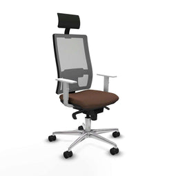 Bureaustoel met hoofdsteun Piqueras y Crespo 4B086N1 Donkerbruin