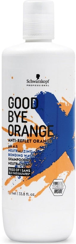 Schwarzkopf Goodbye Orange Shampoo - 1000 ml- Zilvershampoo - Voor Blondines -