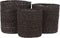 Mica Decorations Atlantic Plantenmand - Set van 3 - Zeegras - Grijs - H12 x Ø12 cm H14 x Ø14 cm H16 x Ø16 cm (set van 3)