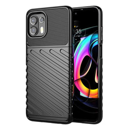 iMoshion Hoesje Geschikt voor Motorola Edge 20 Lite Hoesje Siliconen - iMoshion Thunder Backcover - Zwart