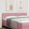 vidaXL - Hoofdbord - met - Kristallen - Knop - - - Geplooid - - - Roze - - - 180 - cm - - - Fluweel