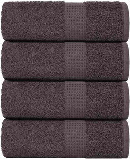 vidaXL - Washandjes - 4 - st - 15x21 - cm - 360 - g/m² - 100% - katoen - antracietkleurig