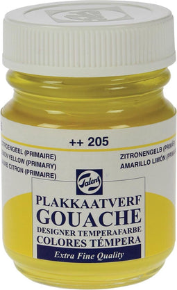 Talens plakkaatvef Extra Fijn flacon van 50 ml, citroengeel