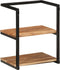 vidaXL - Wandschap - 40x30x50 - cm - massief - acaciahout - en - ijzer