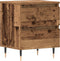 vidaXL - Nachtkastje - Oud - Hout - 40x35x50 - cm - Geengineerd - Hout