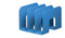 Durable ECO - Catalogusrek - 3 compartimenten 65 mm - Blauw