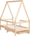 vidaXL - Kinderbedframe - met - lades - 70x140 - cm - massief - grenenhout
