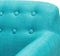 MELBY - Chesterfield fauteuil - Blauw - Polyester
