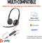 Poly Blackwire 3225 - Stereo headset - USB-A/USB-C - Zwart
