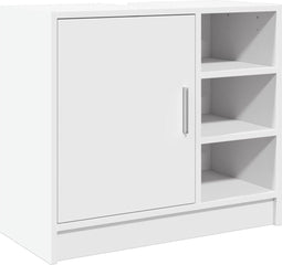 vidaXL - Wastafelkast - 63x29x55 - cm - bewerkt - hout - wit