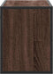vidaXL - Tv-meubel - 80x31x39,5 - cm - bewerkt - hout - metaal - bruin - eikenkleurig