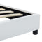 Bedframe kunstleer wit 140x200 cm