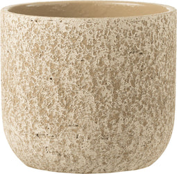 J-Line bloempot Ruw - keramiek - beige - large - Ø 22 cm
